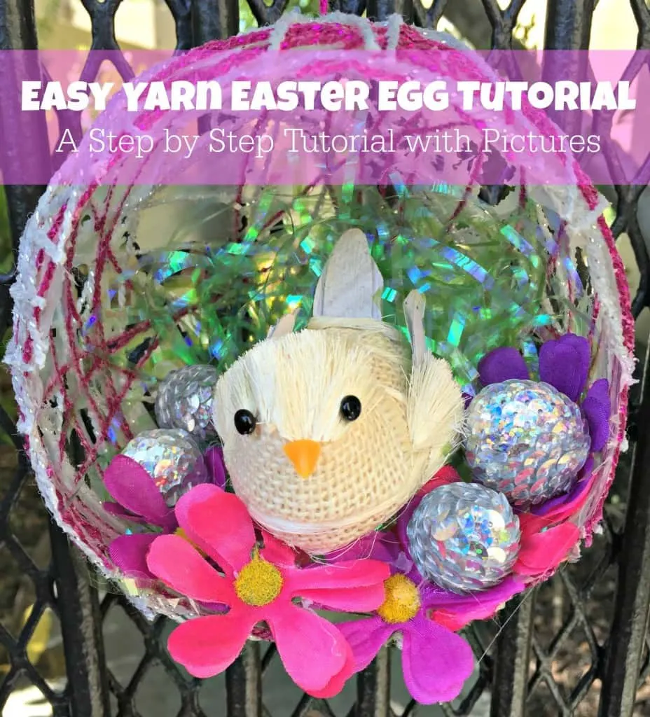 Easy Yarn Easter Egg Tutorial