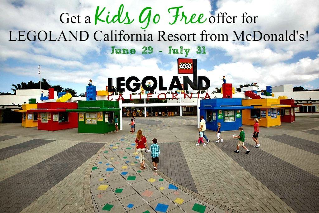 Mcdonalds store legoland tickets