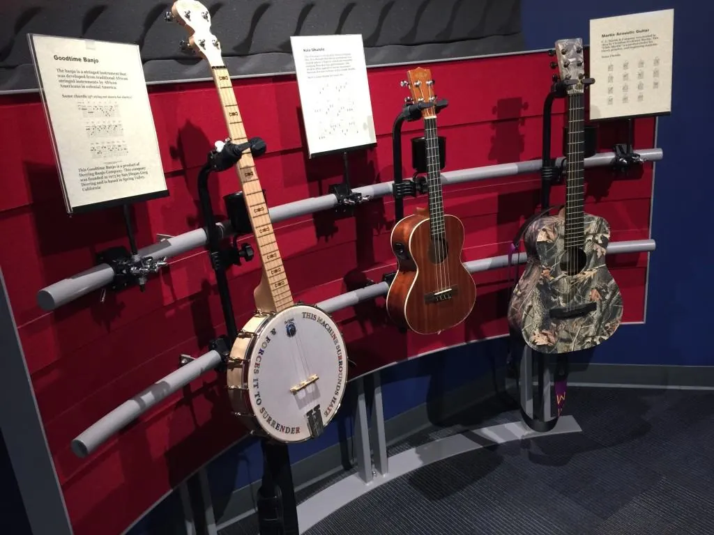 The Museum of Making Music in Carlsbad, California showcases a permanent display of hundreds of unusual and vintage instruments charting the progression of song-crafting from 1900 to modern times. Five museum galleries present popular music, innovations in instruments and their manufacture, and marketing and distribution techniques in five eras throughout the 20th century. Visitors are welcome to play a variety of instruments throughout the museum as well. Learn how to get discount tickets to the Museum of Making Music in Carlsbad.