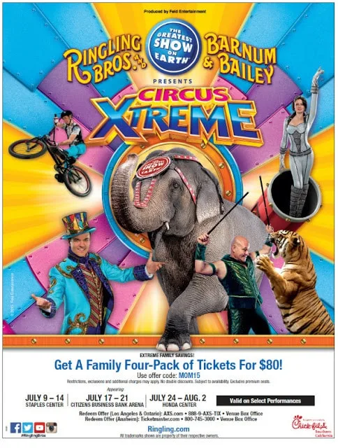 Ringling Bros. and Barnum & Bailey presents Circus XTREME! Now Playing in Ontario & Anaheim!