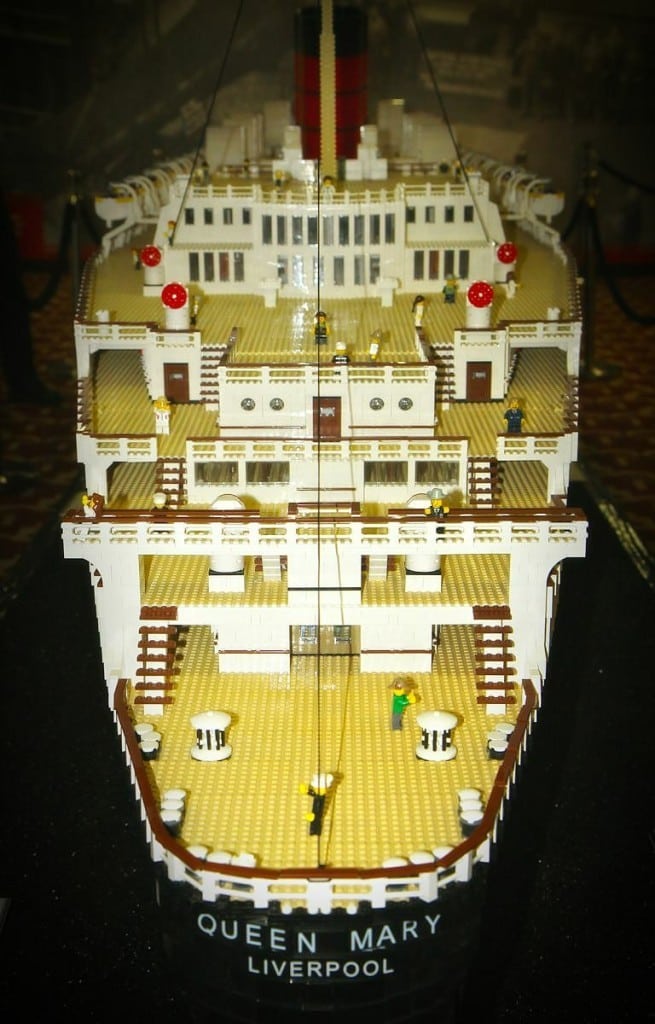 A Picture & Video Tour of The New Queen Mary LEGO Exhibit in Long Beach!