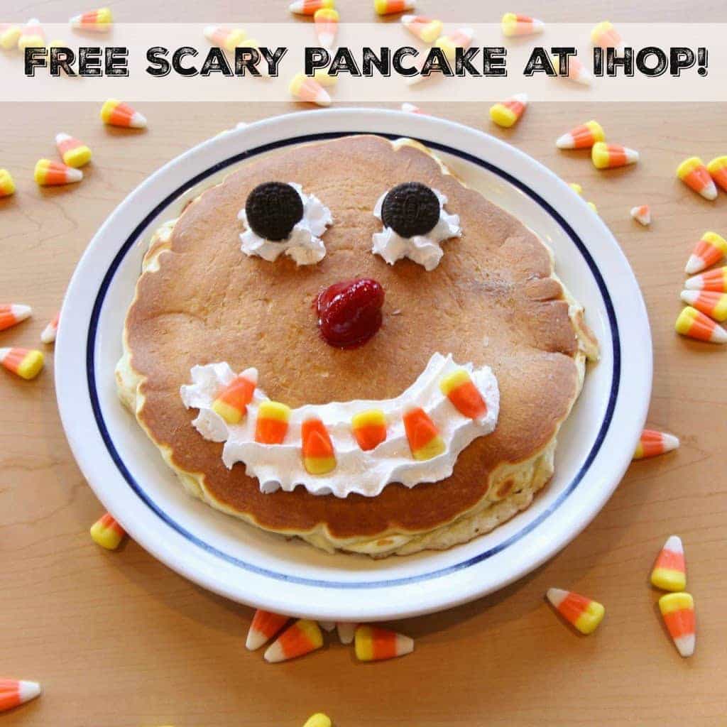Learn how kids, ages 12 and under, get a FREE scary face pancake at IHOP on October 31.