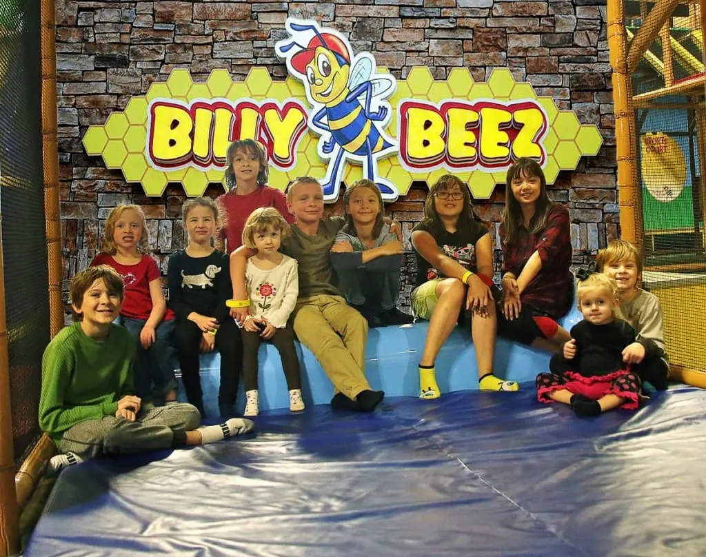 Billy Beeze in Anaheim, California has over 17,000 worth of play area for children to play.