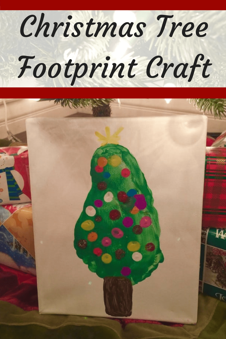 footprint christmas tree