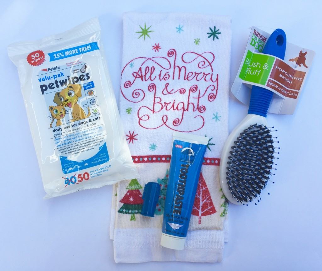 Holiday Dog Grooming Gift Basket Step-by-Step Tutorial with Pictures