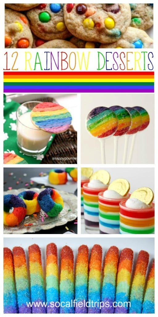 Make these pretty rainbow snacks and desserts for birthday parties.