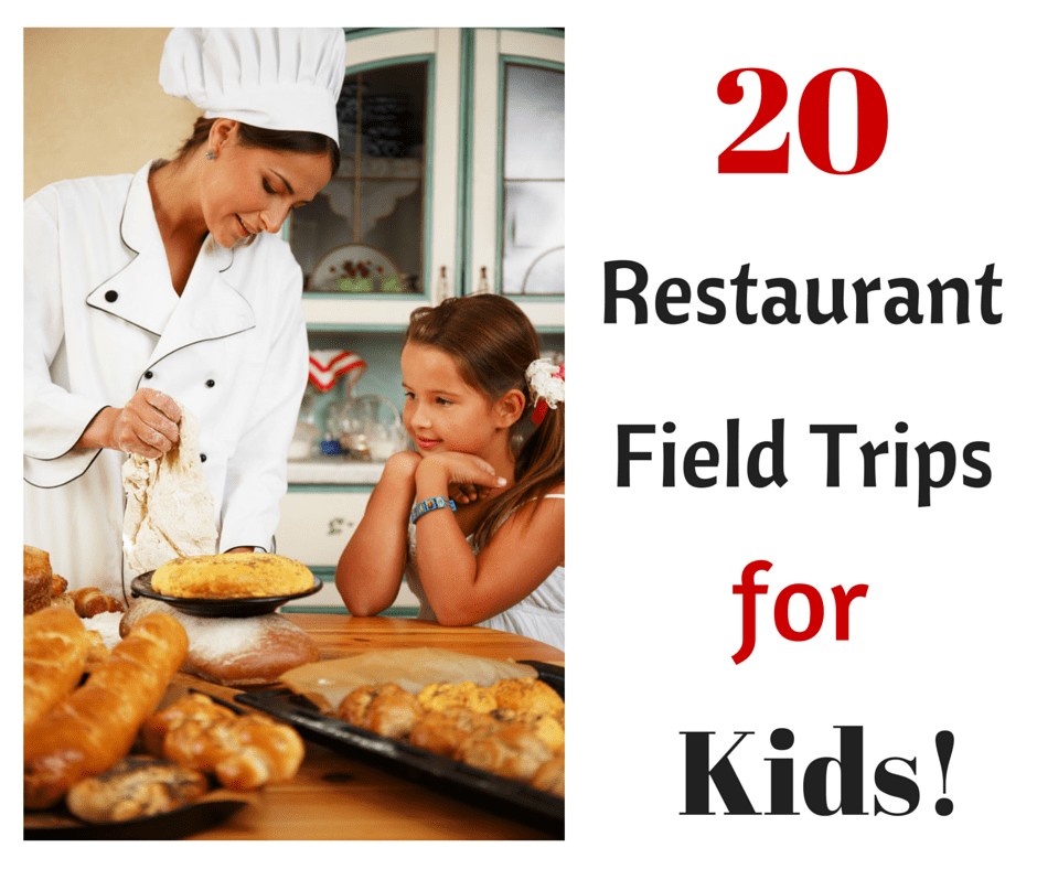 20 Restaurant Field Trips for Kids including such places as Red Lobster, Outback, Papa John's Pizza and Jamba Juice.