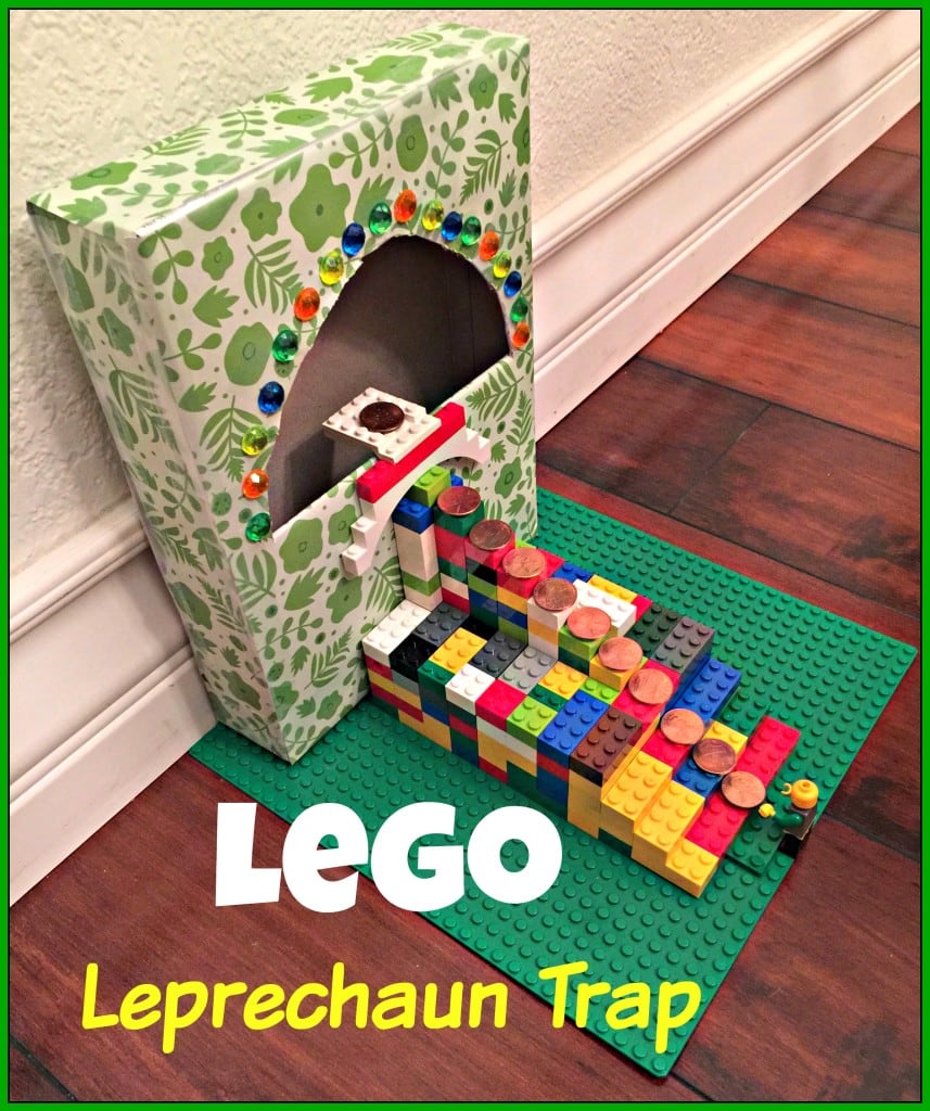 Celebrate St. Patrick's Day by making this easy LEGO Leprechaun Trap for Kids!