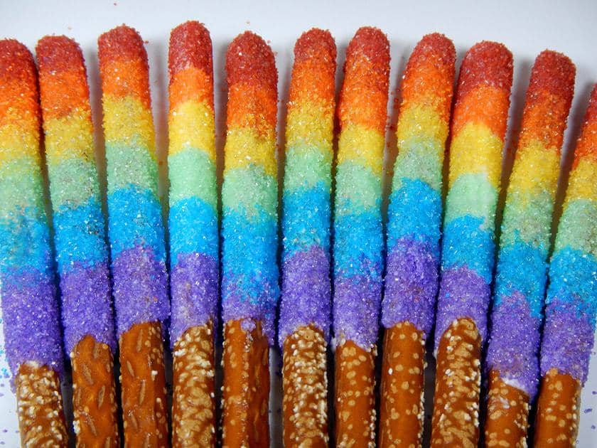 How To Make Rainbow Pretzel Sticks Recipe
