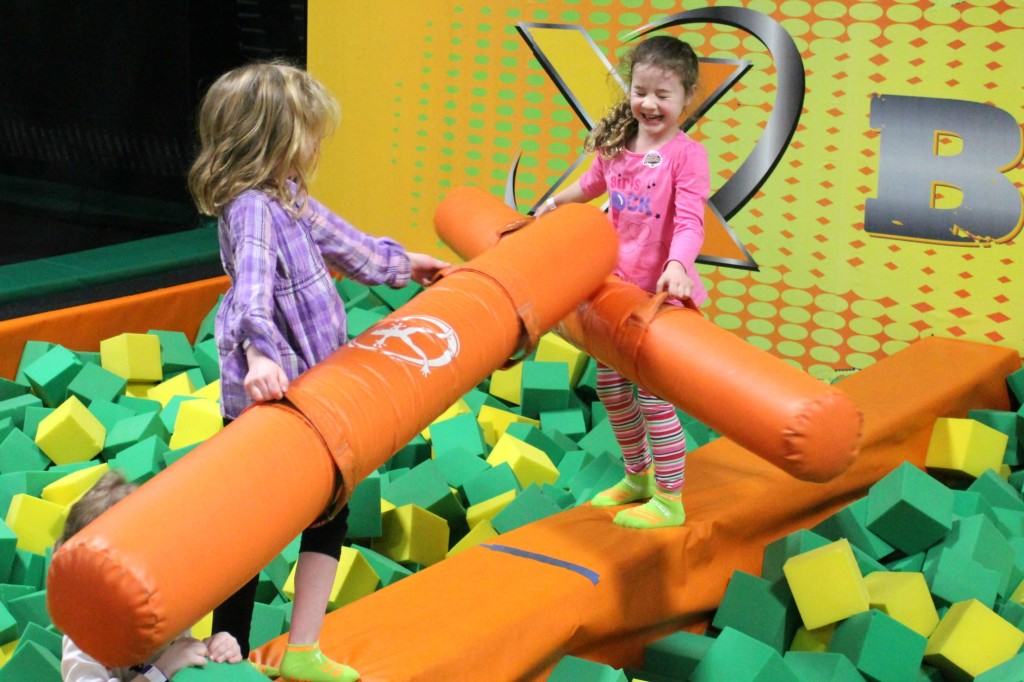 Rockin' Jump is an indoor play area where kids can soar in open jump arenas, dive into pools of soft foam cubes, play trampoline dodgeball, and do flips and somersaults.