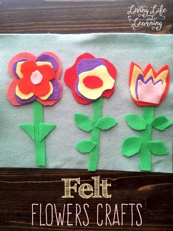 The EASIEST Felt Flowers - PERFECT CRAFT FOR KIDS!