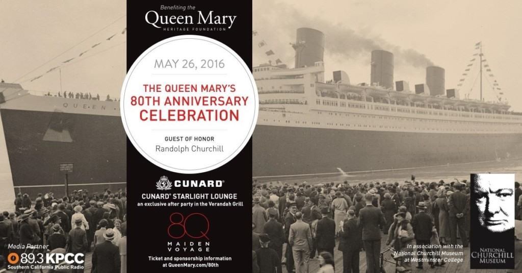 In honor of The Queen Mary’s 80th Anniversary, the public is invited to come on board for FREE on Thursday, May 26 from 10:00 am - 8:00 pm.