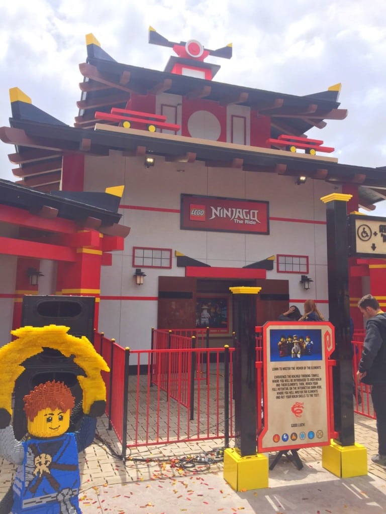 During NINJAGO The Ride at LEGOLAND California, guests officially train like a ninja and experience the new interactive 4D ride, which is the first in North America to enable guests to control the outcome of their adventure just by using their hands.