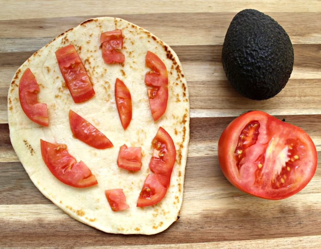 Pepper Jack Avocado Flatbread Pizza Recipe with Step by Step Directions and Pictures