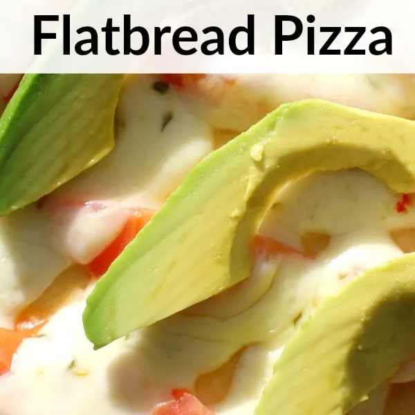 Pepperjack Avocado Flatbread Pizza Recipe with Step by Step Directions and Pictures