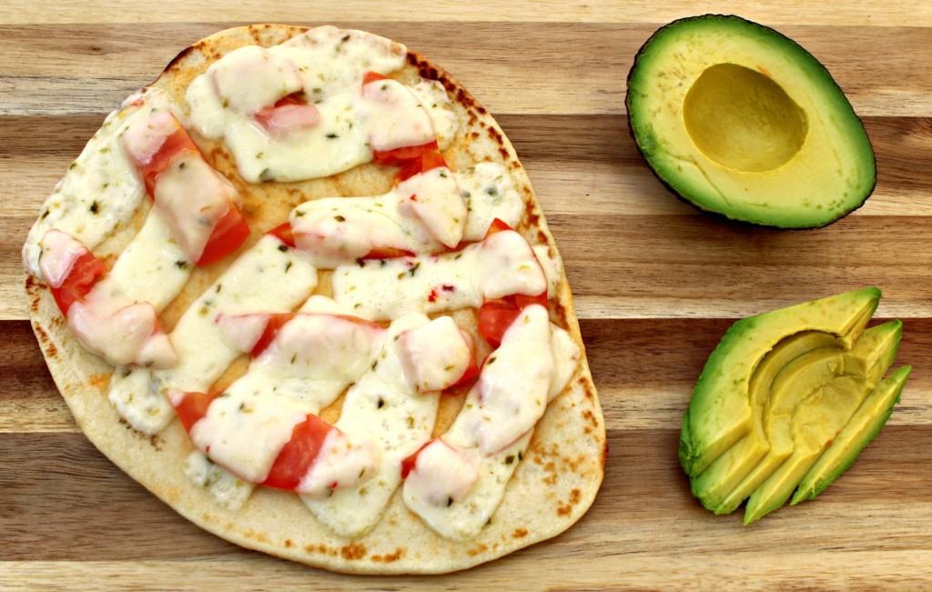 Pepper Jack Avocado Flatbread Pizza Recipe with Step by Step Directions and Pictures