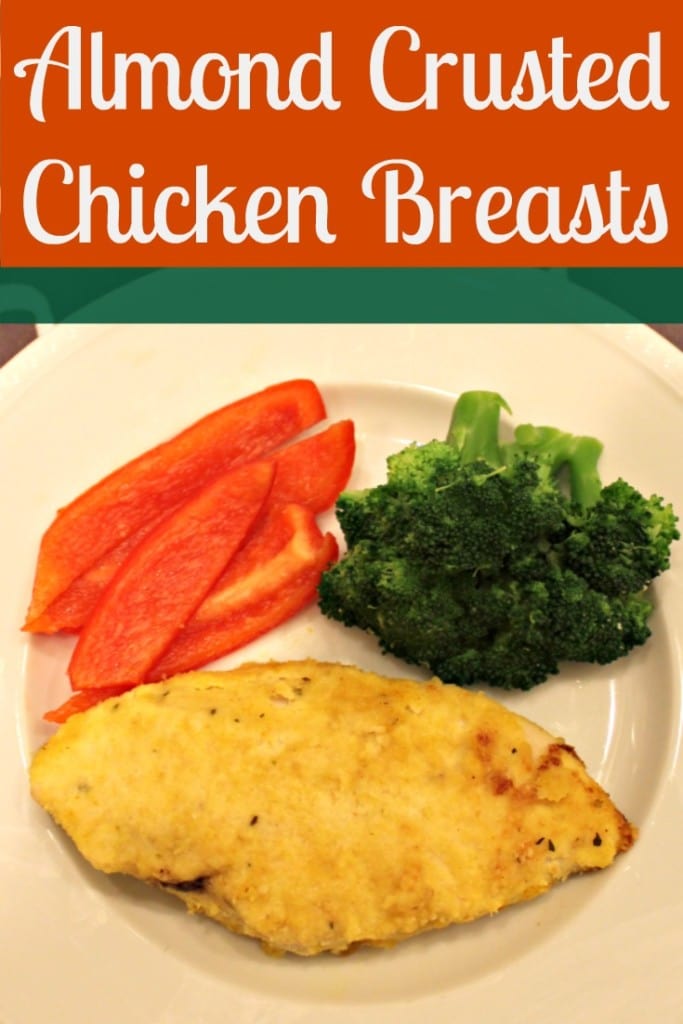 Are you looking for a healthy friend chicken recipe? Check out this Almond Crusted Chicken Breasts recipe that you bake in the oven instead of fry on the stove. This chicken recipe is also gluten free.