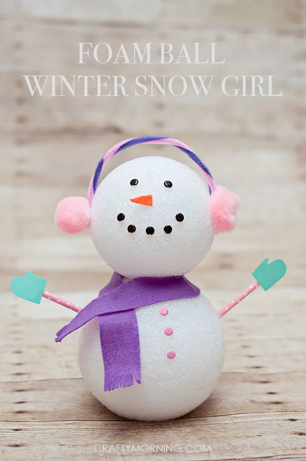 Q-Tip Snowflake Ornament Craft for Kids to Make - Crafty Morning