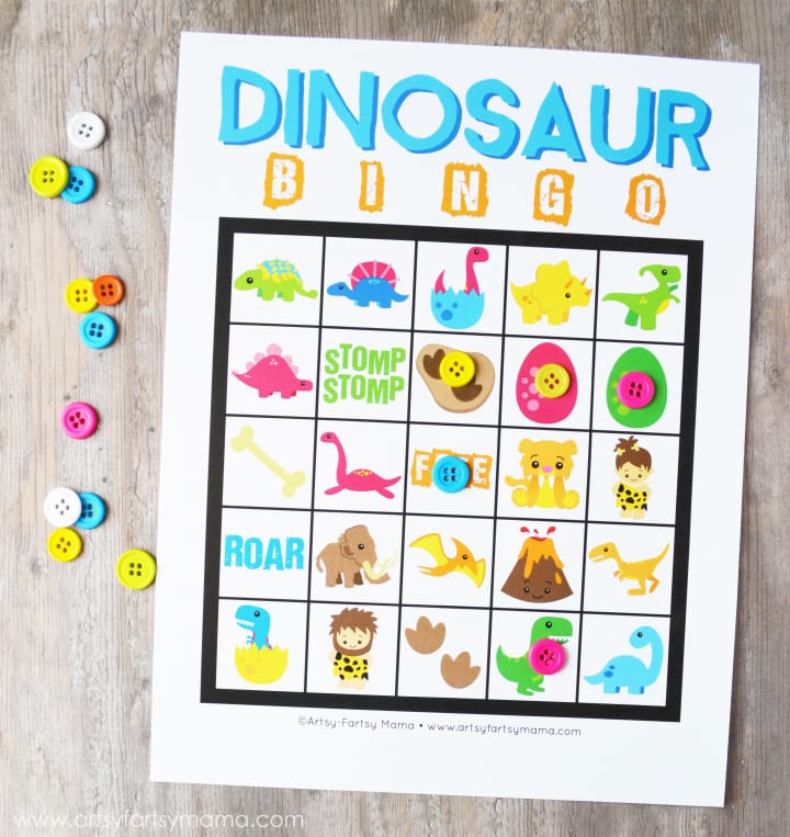 Check out this list of 21 Easy Dinosaur Activities For Kids that not only celebrate colossal creatures, but also entertain and educate children. There's everything from bingo, letter matching, and coloring, to all sorts of sensory activities and crafts. There's even a backyard scavenger hunt that will have your kids searching for hidden dinosaurs!