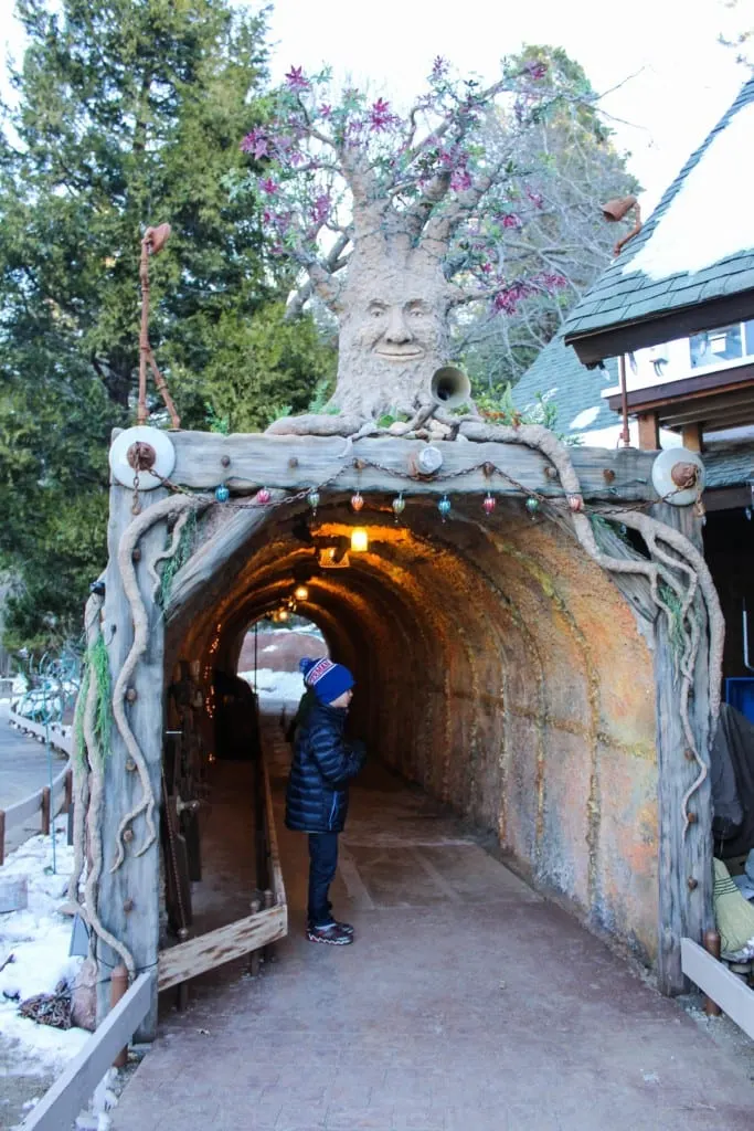 Skypark at Santa's Village near Lake Arrowhead, California is a year round Christmas theme park for people of all ages! Savor the nostalgia of an “Old World Christmas in the Woods” with family and friends. They offer mining for gold, visits with Santa & Mrs. Clause, zip lining, archery, indoor and outdoor rock climbing, crafts, daily story time, train rides and more. Discount tickets to Santa's Village are also available from time to time.