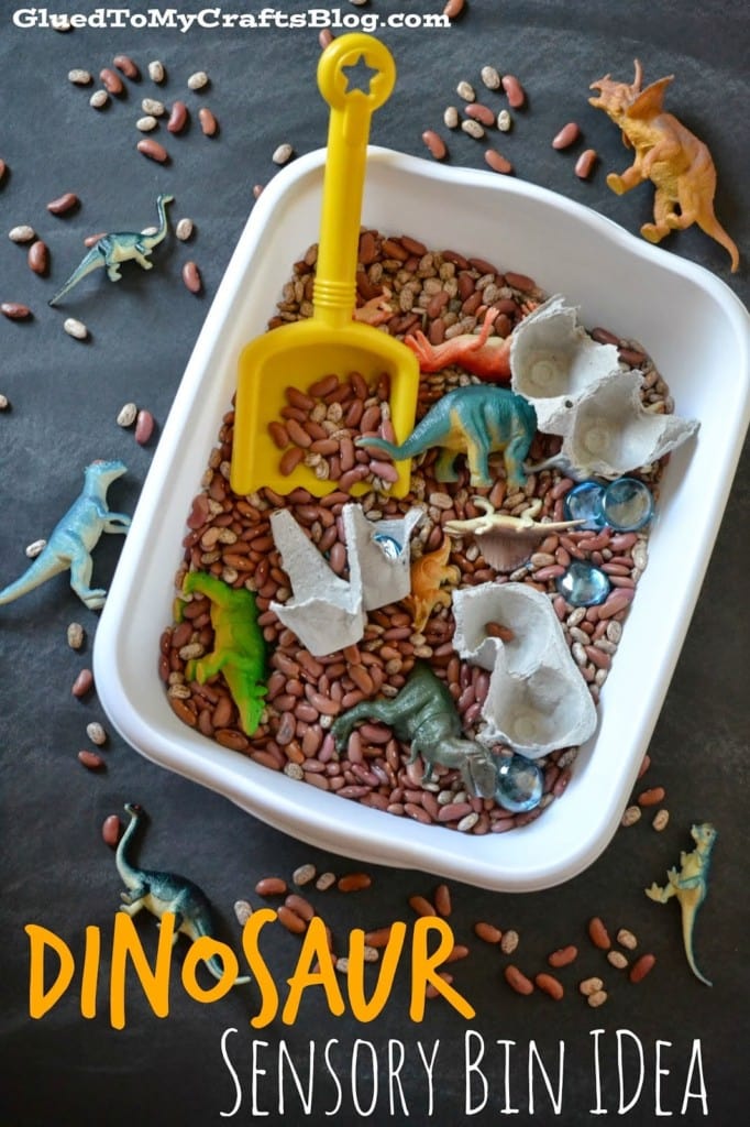 Check out this list of 21 Easy Dinosaur Activities For Kids that not only celebrate colossal creatures, but also entertain and educate children. There's everything from bingo, letter matching, and coloring, to all sorts of sensory activities and crafts. There's even a backyard scavenger hunt that will have your kids searching for hidden dinosaurs!