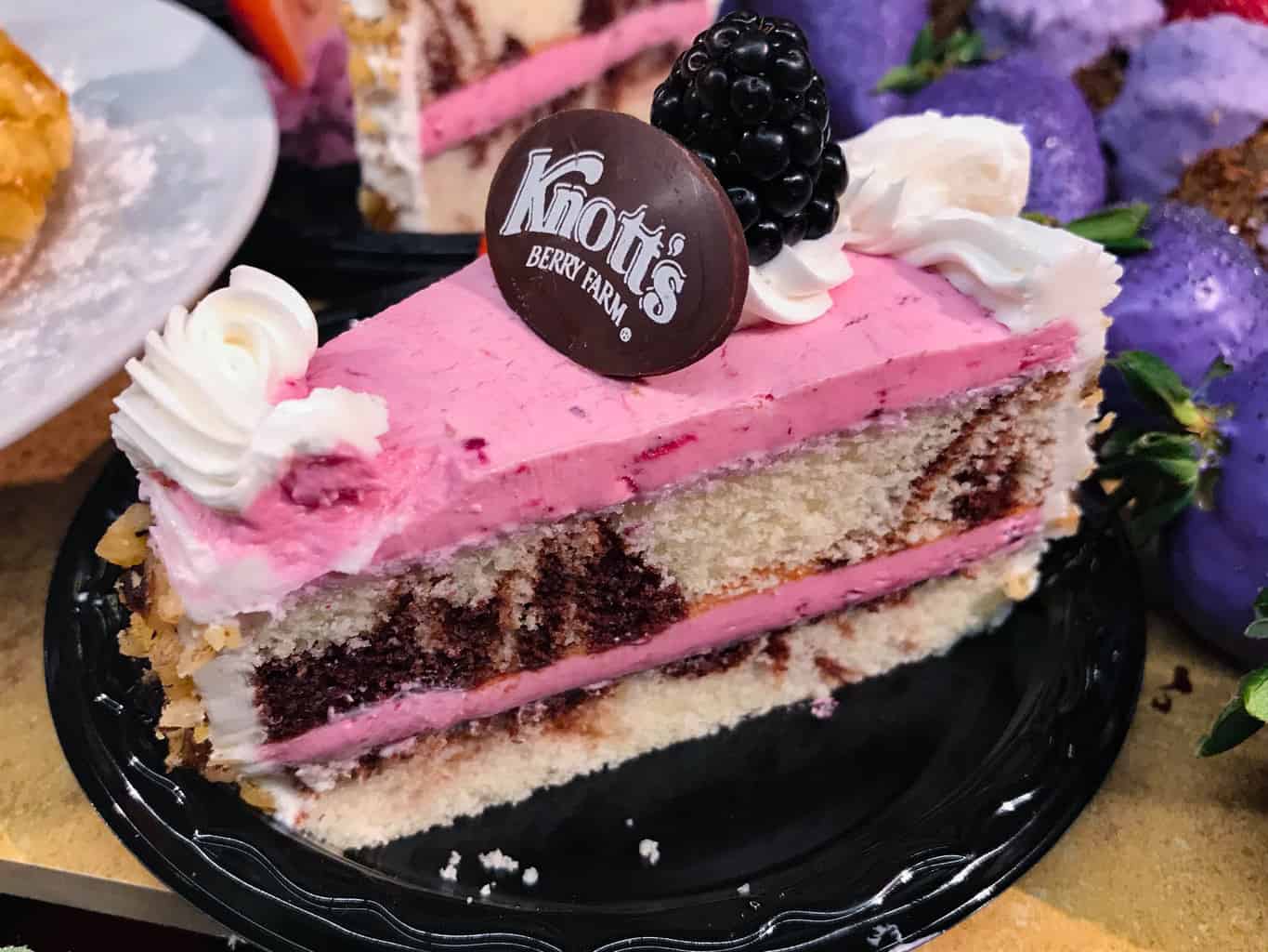 Boysenberry Cake at Knott's Boysenberry Festival