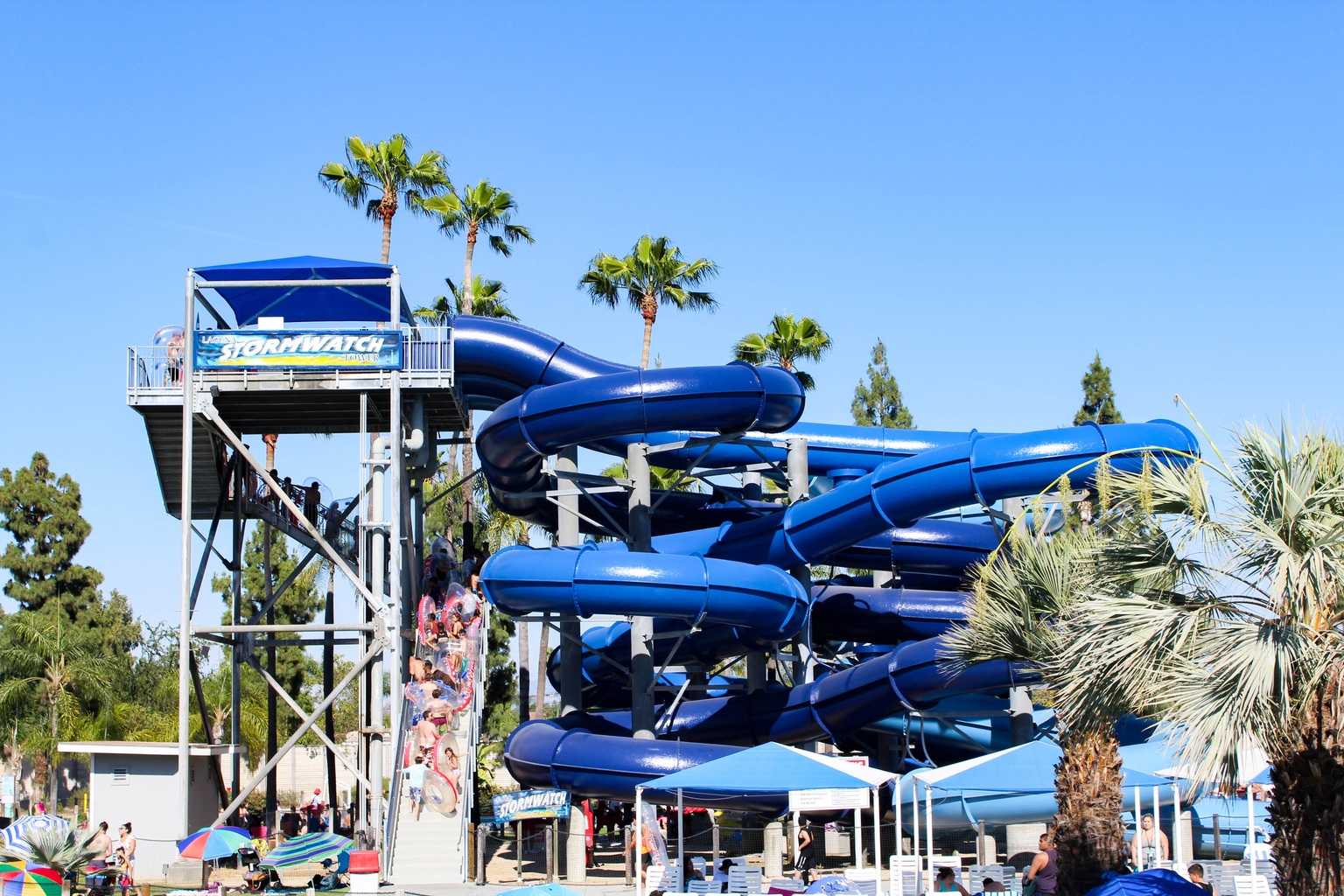 Visit the newly updated Knott's Soak City in Buena Park, California! The entire waterpark been beautifully remodeled to include 7 new waterslides, an expanded food area and much more needed shade. It is the perfect place to spend the summer relaxing outdoors with your family! You can get discount tickets to Knott's Soak City right here!