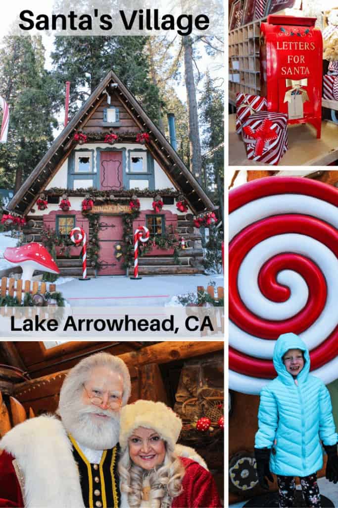 Skypark at Santa's Village near Lake Arrowhead, California is a year round Christmas theme park for people of all ages! Savor the nostalgia of an â€œOld World Christmas in the Woodsâ€ with family and friends. They offer mining for gold, visits with Santa & Mrs. Clause, zip lining, archery, indoor and outdoor rock climbing, crafts, daily story time, train rides and more. Discount tickets to Santa's Village are also available from time to time.