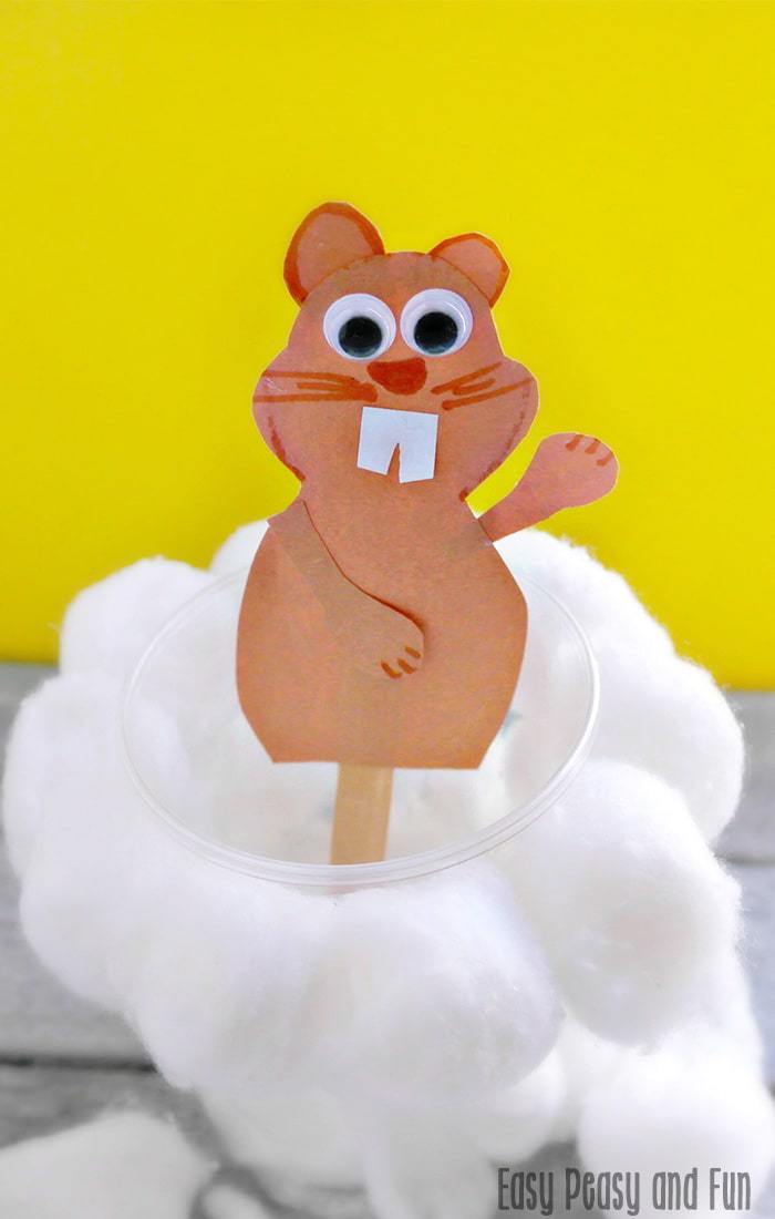 Cuter groundhog day craft for preschool