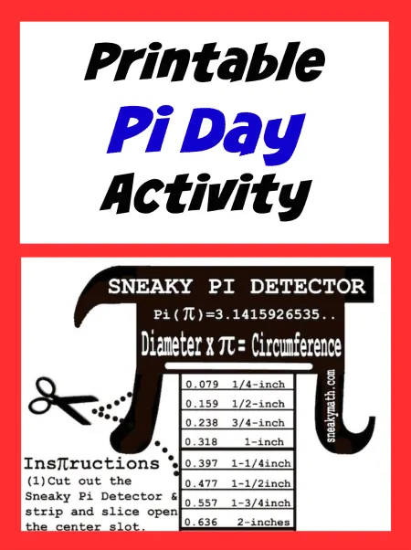 Pi day printable