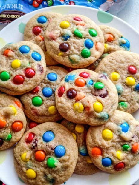 Easy Rainbow M&M Cookies Recipe