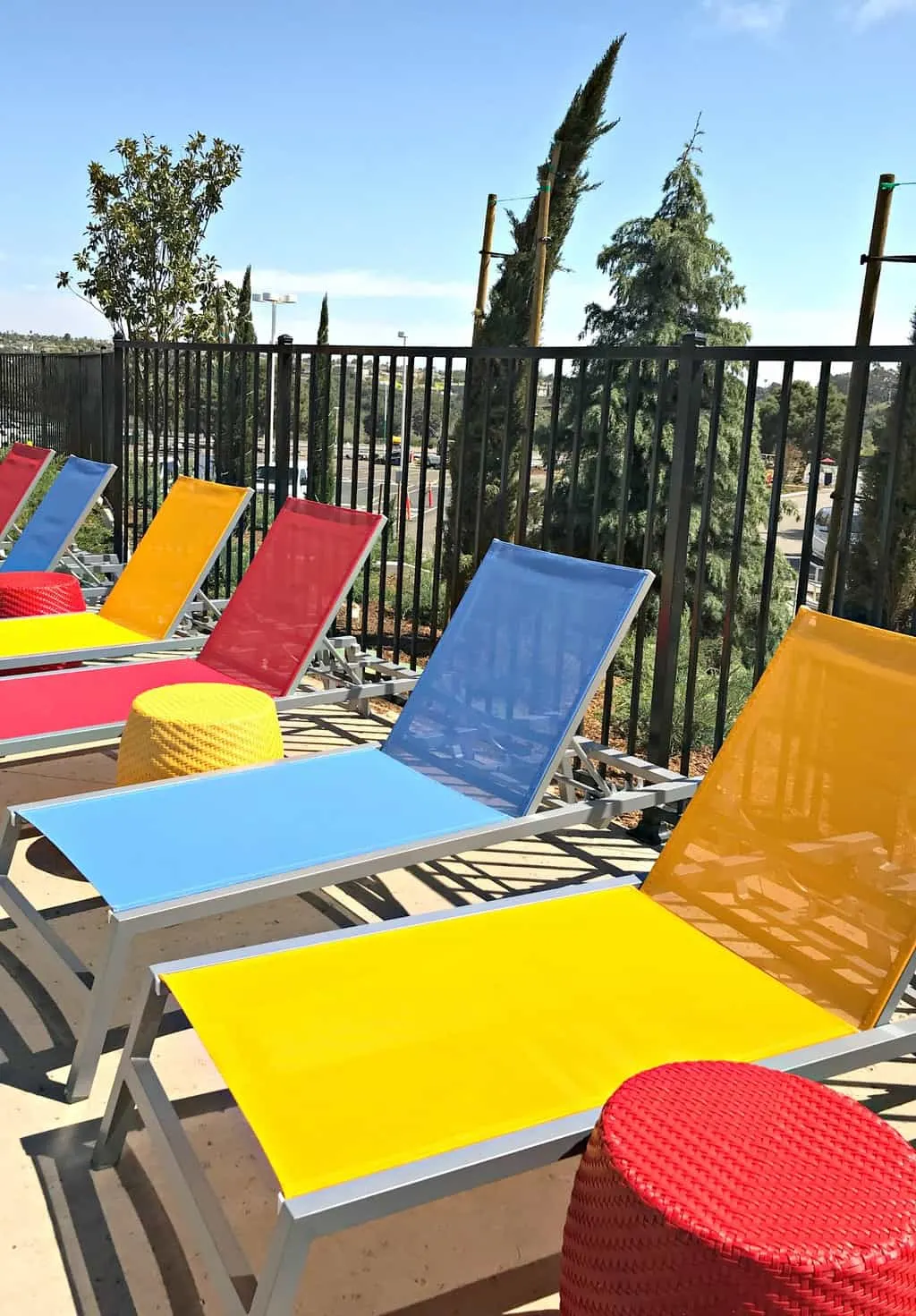 The pool at LEGOLAND Castle Hotel in California