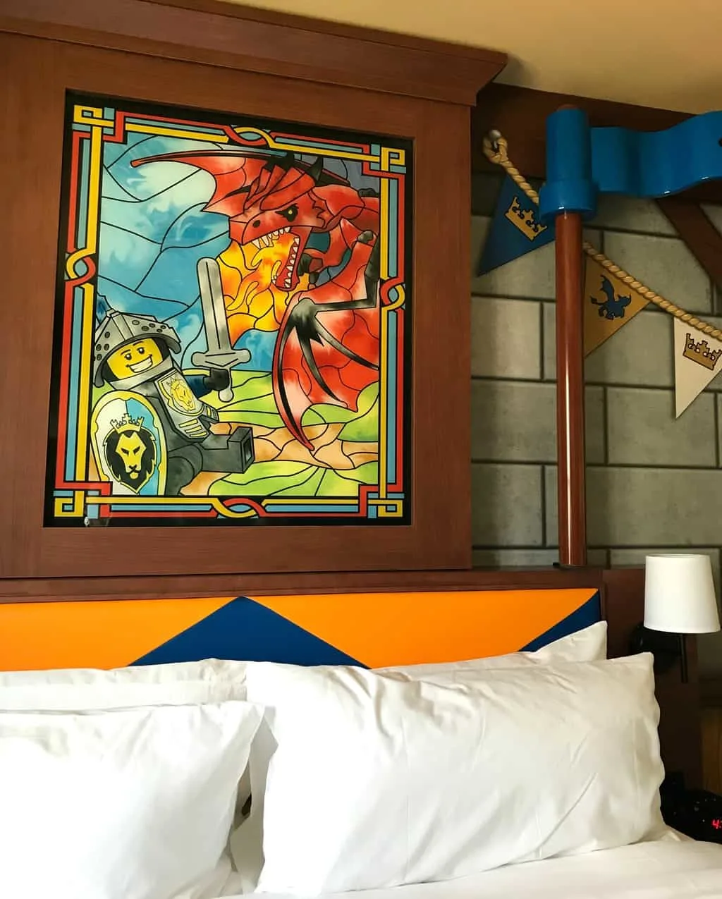 The Knights and Dragons Room at LEGOLAND Castle Hotel in San Diego