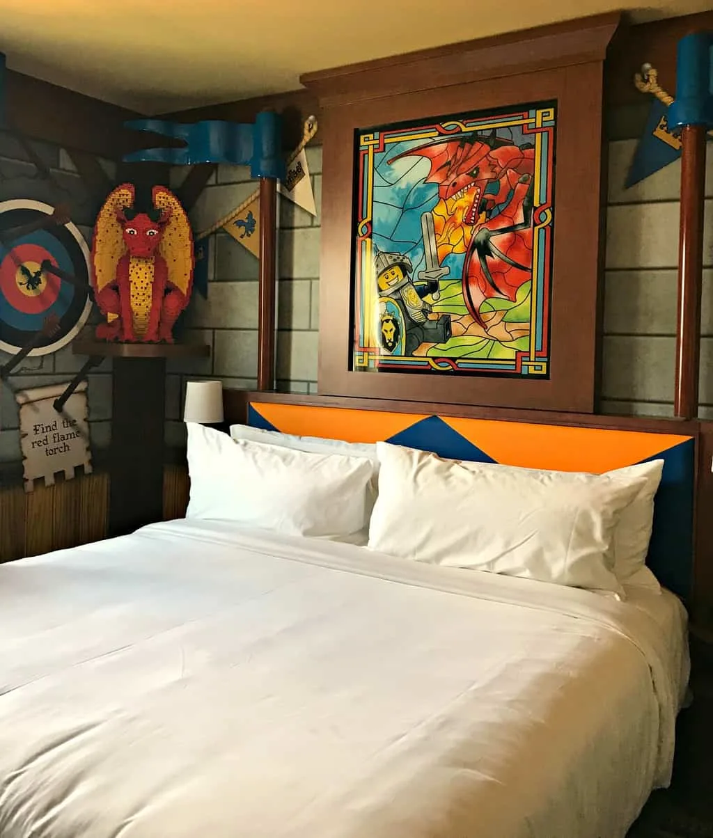 Knights and Dragon Room at Legoland Castle Hotel in Carlsbad