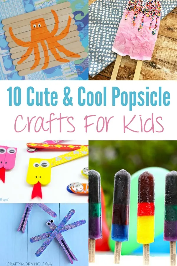 A variety of easy popsicle crafts for kids