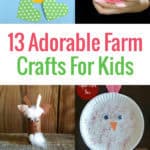 Are you teaching a unit about life on the farm or hosting a farm themed birthday party for your little one? Then check out these 13 Adorable Farm Crafts for Kids ideal for preschool - early elementary age kids.