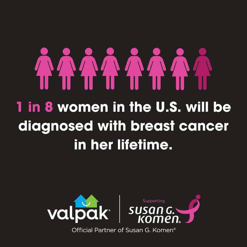 Sign up to join the Valpak Team for the 2018 Susan G. Komen Orange County Race for the Cure on Sunday, Sept. 23 in Newport Beach.