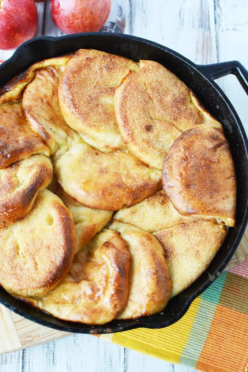 Easy Baked Apple Cinnamon Skillet French Toast Recipe