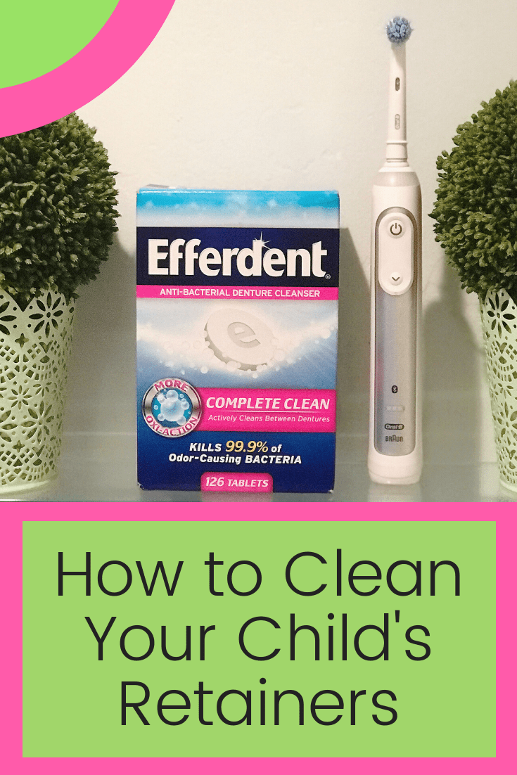 Learn how to clean your child's retainers with this one creative tip!