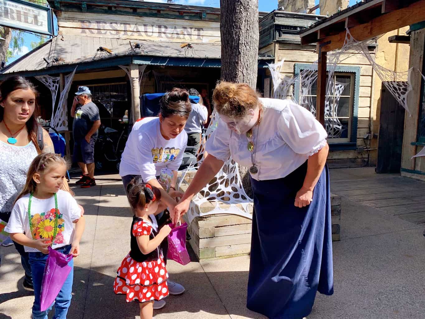 Trick or treating at Knott's