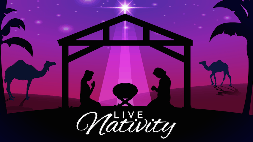 live nativity scene clipart lds