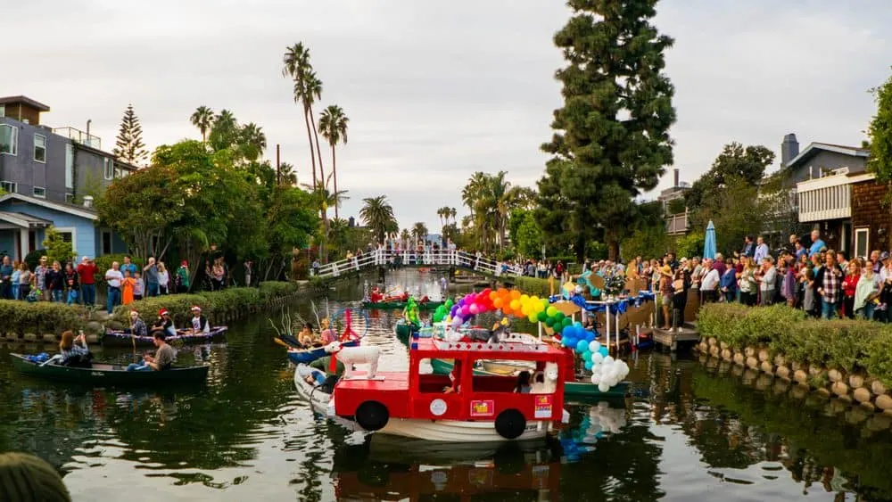 Venice Canals Holiday Boat Parade