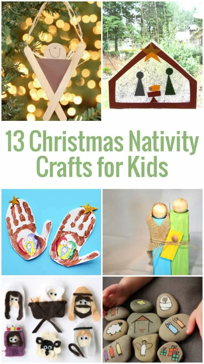 Easy to make nativity scene crafts for kids