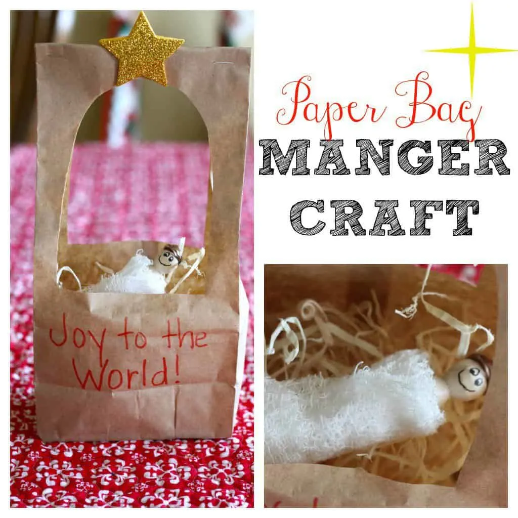 paper bag manager craft for kids