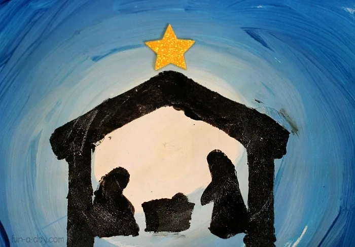 simple nativity scene paint craft