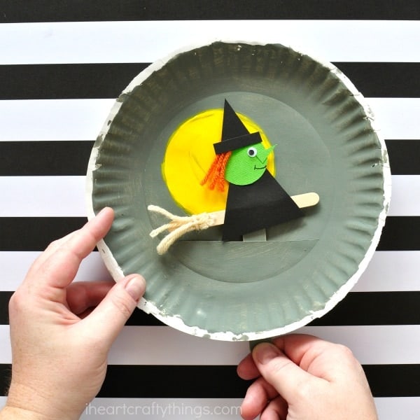 Easy Paper Plate Witch Craft For Kids