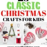 You can't help but get into the holiday spirit when you make one of these fantastic 25 Classic Christmas Crafts For Kids! From making Frosty The Snowman ornaments out popsicle sticks to creating salt dough handprint ornaments to playing a round of Christmas tic tac toe, there's bound to be at least idea for every child in your class.