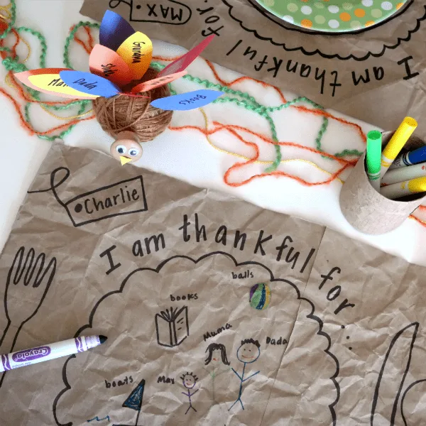 children's thanksgiving placement craft