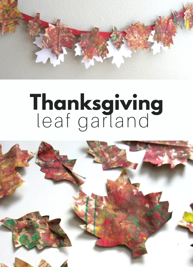 How to make a Thanksgiving Garland for kids