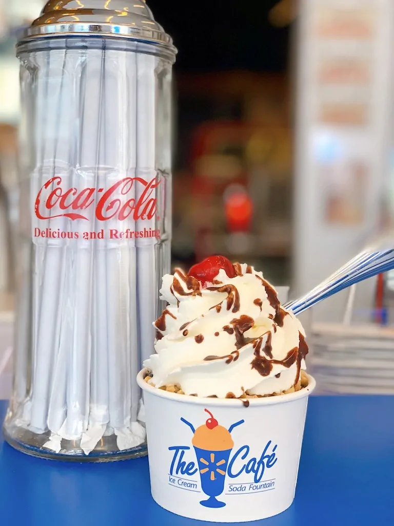 Ice cream parlor at the Walmart Museum in Bentonville